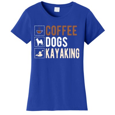 Coffee Dogs Kayaking Kayaker Kayak Gift Women's T-Shirt