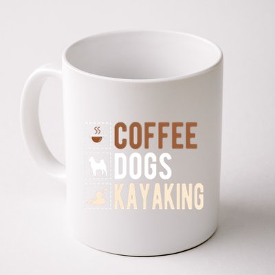 Coffee Dogs Kayaking Kayaker Kayak Gift Coffee Mug