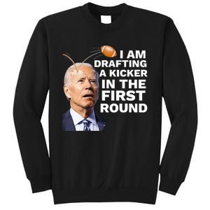 Confused Drafting Kicker Funny Fantasy Football Draft Party Sweatshirt