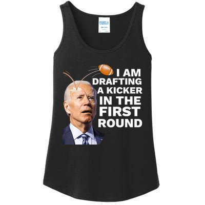 Confused Drafting Kicker Funny Fantasy Football Draft Party Ladies Essential Tank