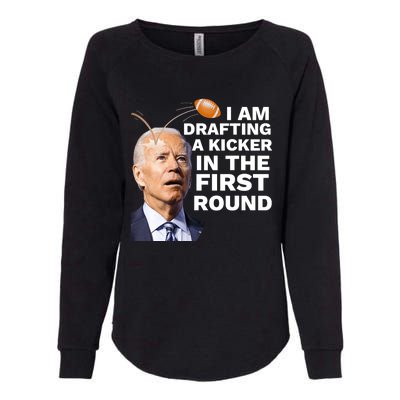 Confused Drafting Kicker Funny Fantasy Football Draft Party Womens California Wash Sweatshirt