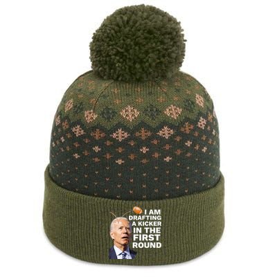 Confused Drafting Kicker Funny Fantasy Football Draft Party The Baniff Cuffed Pom Beanie