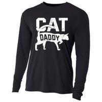 Cat Daddy Kitten Pet Owner Meow FatherS Day Cooling Performance Long Sleeve Crew