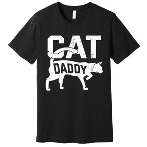 Cat Daddy Kitten Pet Owner Meow FatherS Day Premium T-Shirt