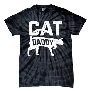 Cat Daddy Kitten Pet Owner Meow FatherS Day Tie-Dye T-Shirt