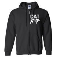 Cat Daddy Kitten Pet Owner Meow FatherS Day Full Zip Hoodie