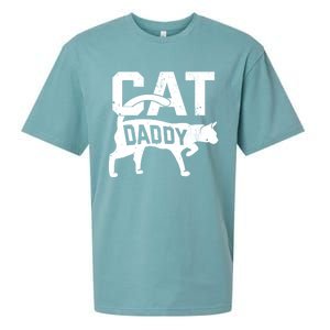 Cat Daddy Kitten Pet Owner Meow FatherS Day Sueded Cloud Jersey T-Shirt