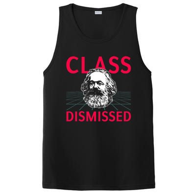 Class Dismissed Karl Marx Funny Socialism Communism Pun PosiCharge Competitor Tank