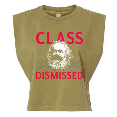 Class Dismissed Karl Marx Funny Socialism Communism Pun Garment-Dyed Women's Muscle Tee