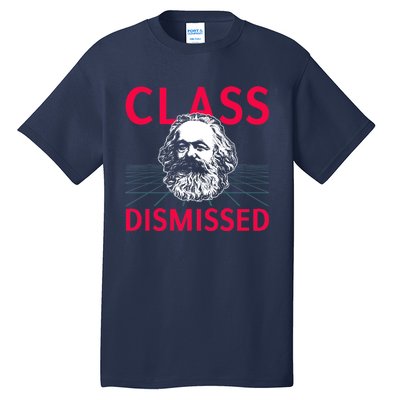 Class Dismissed Karl Marx Funny Socialism Communism Pun Tall T-Shirt