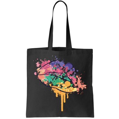 Colorful Drip Lips Bag