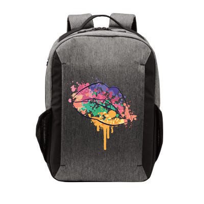 Colorful Drip Lips Vector Backpack