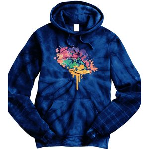 Colorful Drip Lips Tie Dye Hoodie