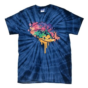 Colorful Drip Lips Tie-Dye T-Shirt