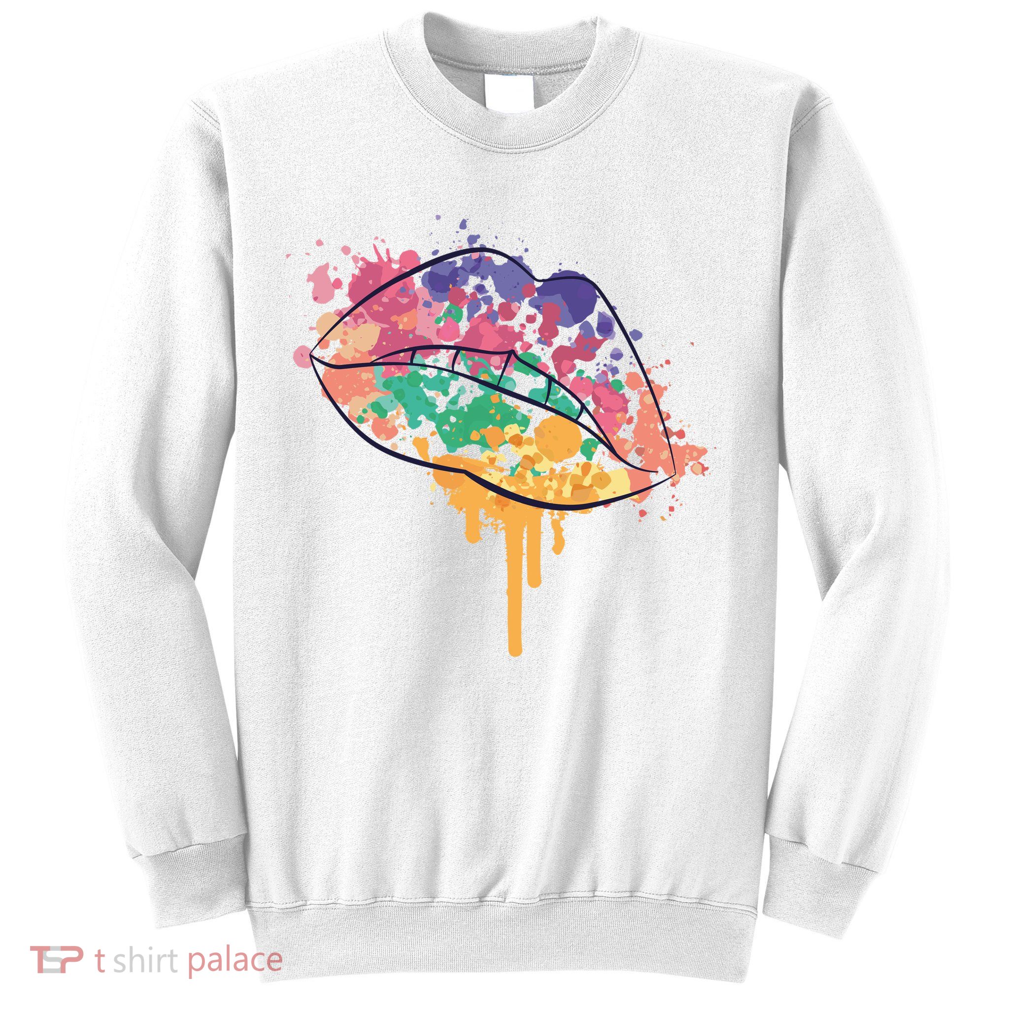 Colorful Drip Lips Sweatshirt