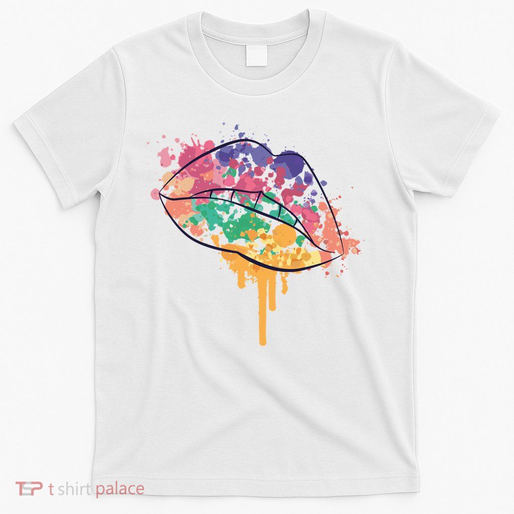 Colorful Drip Lips T-Shirt