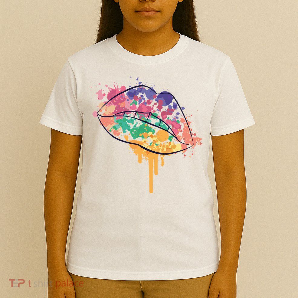Colorful Drip Lips T-Shirt