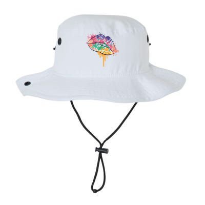 Colorful Drip Lips Bucket Hat