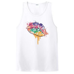 Colorful Drip Lips PosiCharge Competitor Tank