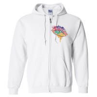 Colorful Drip Lips Full Zip Hoodie