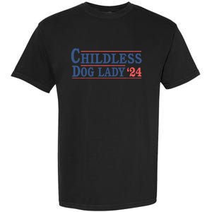 Childless Dog Lady Ladies Voting Election 2024 Usa Kamala Harris 20224 Garment-Dyed Heavyweight T-Shirt