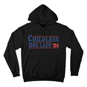 Childless Dog Lady Ladies Voting Election 2024 Usa Kamala Harris 20224 Hoodie