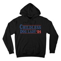 Childless Dog Lady Ladies Voting Election 2024 Usa Kamala Harris 20224 Hoodie