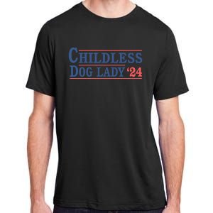 Childless Dog Lady Ladies Voting Election 2024 Usa Kamala Harris 20224 Adult ChromaSoft Performance T-Shirt