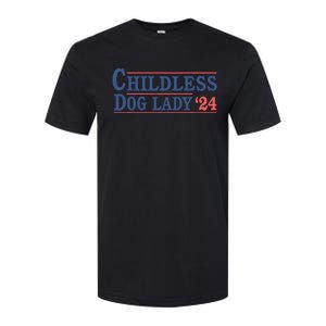 Childless Dog Lady Ladies Voting Election 2024 Usa Kamala Harris 20224 Softstyle CVC T-Shirt