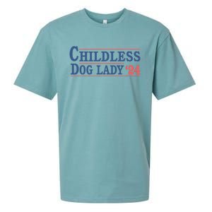 Childless Dog Lady Ladies Voting Election 2024 Usa Kamala Harris 20224 Sueded Cloud Jersey T-Shirt