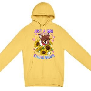 Chihuahua Dog Lover Funny Cute Puppy Cute Gift Premium Pullover Hoodie