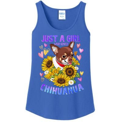 Chihuahua Dog Lover Funny Cute Puppy Cute Gift Ladies Essential Tank