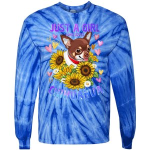 Chihuahua Dog Lover Funny Cute Puppy Cute Gift Tie-Dye Long Sleeve Shirt