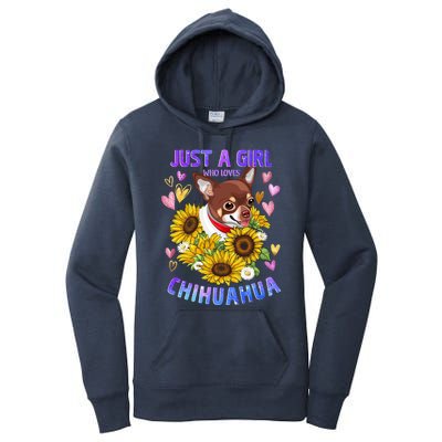 Chihuahua Dog Lover Funny Cute Puppy Cute Gift Women's Pullover Hoodie