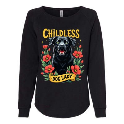 Childless Dog Lady Labrador Dog Election 2024 Funny Womens California Wash Sweatshirt