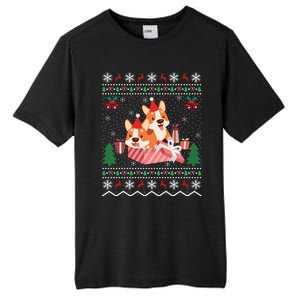 Corgi Dog Lover Xmas Gift Ugly Corgi Christmas Gift Tall Fusion ChromaSoft Performance T-Shirt