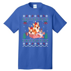 Corgi Dog Lover Xmas Gift Ugly Corgi Christmas Gift Tall T-Shirt