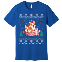 Corgi Dog Lover Xmas Gift Ugly Corgi Christmas Gift Premium T-Shirt