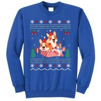 Corgi Dog Lover Xmas Gift Ugly Corgi Christmas Gift Tall Sweatshirt