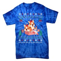 Corgi Dog Lover Xmas Gift Ugly Corgi Christmas Gift Tie-Dye T-Shirt