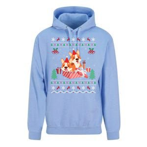 Corgi Dog Lover Xmas Gift Ugly Corgi Christmas Gift Unisex Surf Hoodie