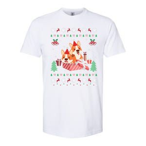 Corgi Dog Lover Xmas Gift Ugly Corgi Christmas Gift Softstyle CVC T-Shirt