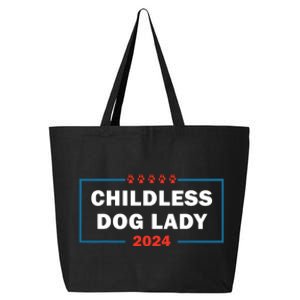 Childless Dog Lady Is Voting Kamala Election Usa 2024 25L Jumbo Tote