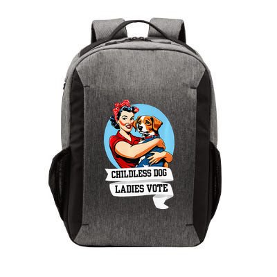 Childless Dog Ladies Vote Kamala Liberal Feminist Dog Lady Vector Backpack