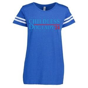 Childless Dog Lady Election Vote 2024 Patriotic Enza Ladies Jersey Football T-Shirt