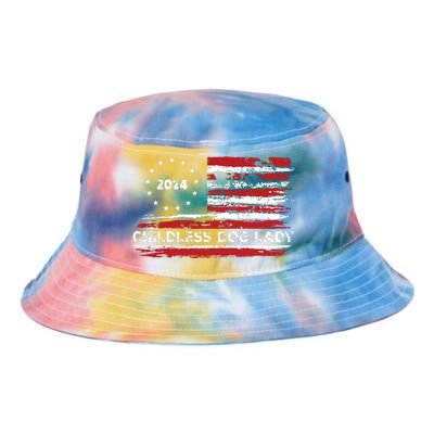 Childless Dog Lady Us Flag Vintage 2024 Tie Dye Newport Bucket Hat