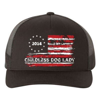 Childless Dog Lady Us Flag Vintage 2024 Yupoong Adult 5-Panel Trucker Hat