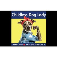 Childless Dog Lady Is Voting Kamala Election Usa 2024 Bumper Sticker