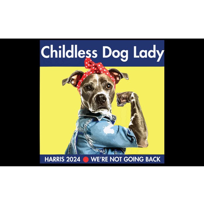 Childless Dog Lady Is Voting Kamala Election Usa 2024 Bumper Sticker