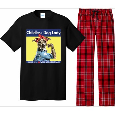 Childless Dog Lady Is Voting Kamala Election Usa 2024 Pajama Set